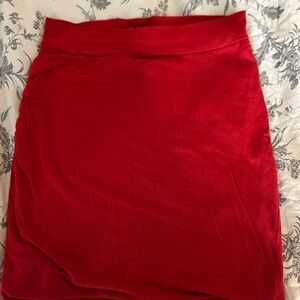Fashion Nova Vibrant Red Pencil Skirt